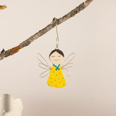 Yellow angel decoration
