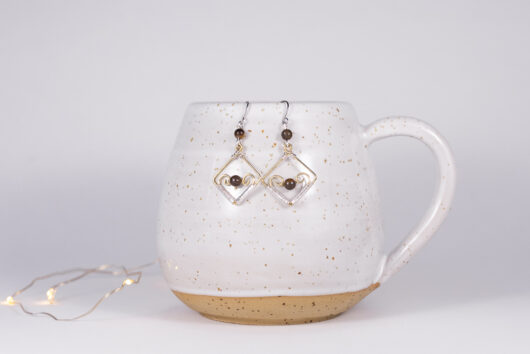 Earrings - brass - Image 2