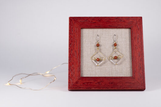 Earrings - brass - Image 3