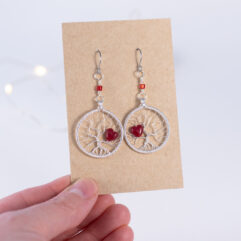 Tree of life earrings - silver-plated copper