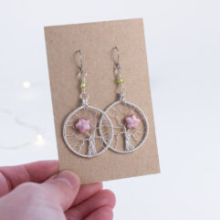 Tree of life earrings - silver-plated copper