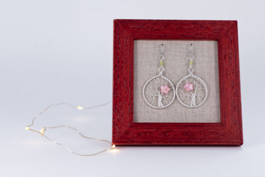 Tree of life earrings - silver-plated copper - Image 3