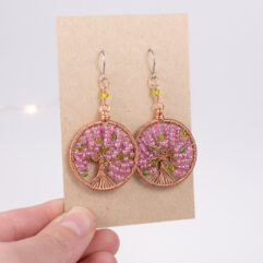 Tree of life earrings - copper