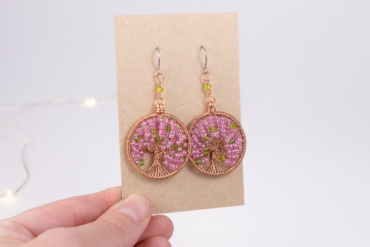 Tree of life earrings - copper