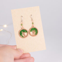 Tree of life earrings - copper
