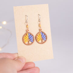 Tree of life earrings - copper