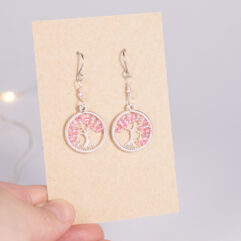 Tree of life earrings - silver-plated copper