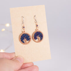 Tree of life earrings - copper